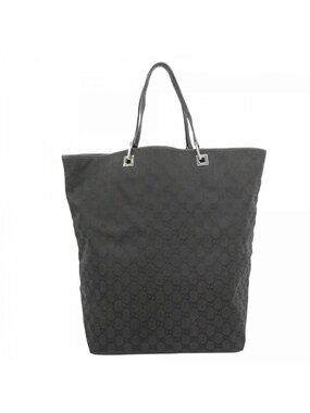 Gucci Tote GG Canvas Black Silver